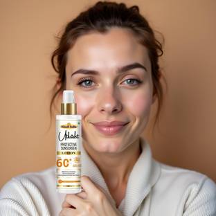Utkrisht Sunscreen - SPF 60+ PA+++ Khadi SPF 60 Sun Lotion for Natural UV Defense and Skin Radiance