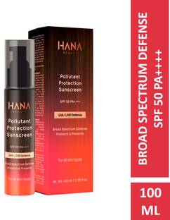 Hana Beauty Sunscreen - SPF 50 PA++++ Pollutant Protection Sunscreen