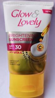 Glow & Lovely Sunscreen - SPF 50 PA+++ Brightening Sunscreen With Vitamin C, 30g