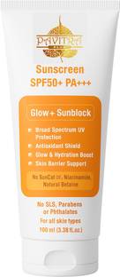 PavitraPlus Sunscreen - SPF 50 PA+++ | Lightweight & Hydrating Formula | Broad Spectrum UV Protection |