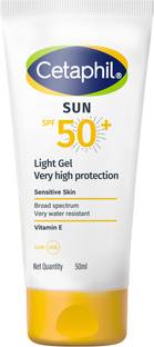 Cetaphil Sunscreen - SPF 50 PA+ Sun SPF 50 Very High Protection Light Gel 50ml
