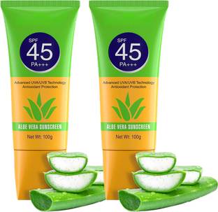 Your Beauty Sunscreen - SPF 45 PA+++ Ultra Protection Sunscreen SPF 45 PA+++ UVA / UVB Aloevera Water Resistant spf50