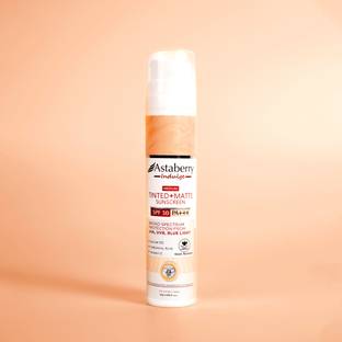 ASTABERRY Sunscreen - SPF 50 PA+++ Indulge Tinted Matte Sunscreen SPF 50 PA+++ UVA/B & Blue Light Protection