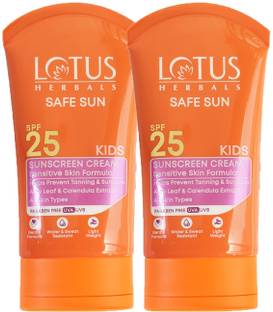LOTUS HERBALS Sunscreen - SPF 25 Safe Sun Kids Sunscreen Cream