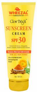 WHEEZAL Sunscreen - SPF 50 GLOW BRIGHT SUNSCREEN CREAM (SPF 30)