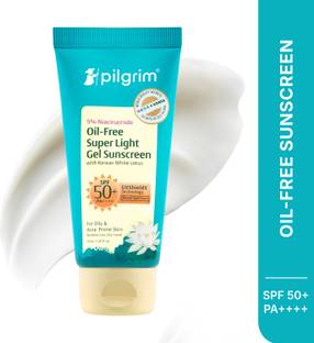 Pilgrim Sunscreen - SPF 50+ PA++++ Niacinamide Oil-Free Super Light Gel Sunscreen with Korean White Lotus