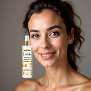 Utkrisht Sunscreen - SPF 60+ PA+++ Khadi SPF 60 Lotion for Quick Absorption and UV Coverage