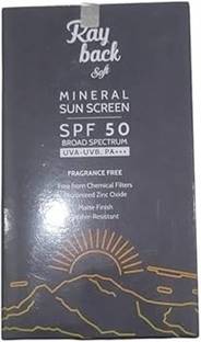Ray Back Sunscreen - SPF 50 PA+++ Mineral Sunscreen, SPF 50, Broad Spectrum, UVA-UVB, PA+++