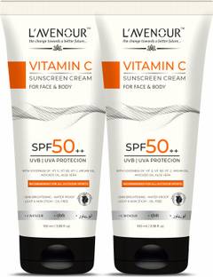L'avenour Sunscreen - SPF 50 PA++ Vitamin C Sunscreen SPF 50 PA++ For UVB & UVA Protection, For All Outdoor Sports