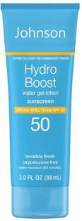 JOHNSON'S Sunscreen - SPF 50 Hydro Boost SPF 50 Water Gel Sunscreen Lotion