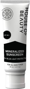 House of Beauty Sunscreen - SPF 30++ Mineral Sunscreen for kids & adults w/t SPF 30++ & Blue Light Protection