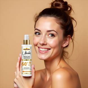 Utkrisht Sunscreen - SPF 60+ PA+++ Khadi Sunscreen Lotion SPF 60 with Long Lasting Protection
