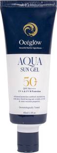 Oceglow Sunscreen - SPF 50 PA++++ Powerful Marine Extracts Sun Gel for (All Skin Types), 40 ml