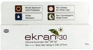 Ekran Sunscreen - SPF 50 PA++++ Silicone Sunscreen Gel SPF 30 PA++++