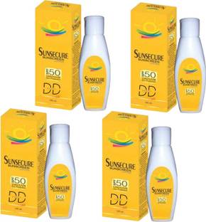DOOMSDAY Sunscreen - SPF 50 PA++ SUNSECURE SUNSCREEN LOTION FOR COMPLETE PROTECT UVA/UVB RAYS PACK OF- 100ml x 4