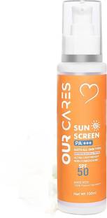 Ourcares Sunscreen - SPF 50 PA++++ Sunscreen Lotion Spf 50 for Oily Skin Women & Men No White Cast |Broad Spectrum