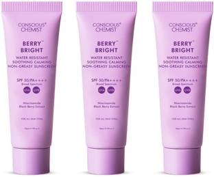 Conscious Chemist Sunscreen - SPF 50 PA++++ Niacinamide Sunscreen | No White Cast | Lightweight, Water & Sweat Resistant