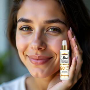 Utkrisht Sunscreen - SPF 60+ PA+++ Khadi SPF 60 Sunblock Lotion for Skin Restoration