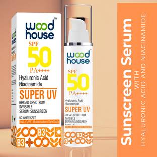 Wood House Sunscreen - SPF 50+ PA++++ with Hyaluronic & Niacinamide UVA-UVB Protect Gel All Skin Types