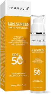 FORMULIX Sunscreen - SPF 50 PA+++ Sun Screen Light Protection | With Liquid Spf 50+++ For All Skin Types 50 gm