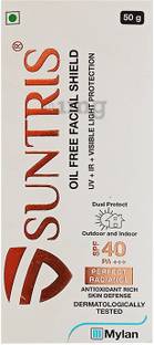 Suntris Sunscreen - SPF 50 PA+++ Oil Free Facial Shield SPF 40 PA+++ -50g