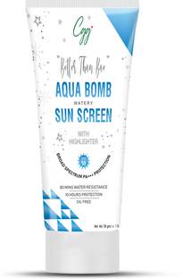 CGG Cosmetics Sunscreen - SPF 50 PA+++ Aqua Bomb Watery Sunscreen Cream SPF 50 Broad Spectrum PA+++ Protection-50gm