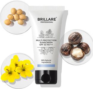 BRILLARE Sunscreen - SPF 50 PA+++ Multi-Protection Sunscreen SPF 40 | Protection from UVA/UVB rays & Blue Light emitted from digital device | Susncreen