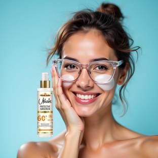 Utkrisht Sunscreen - SPF 60+ PA+++ Khadi Herbal SPF 60 Lotion for Skin Comfort in Outdoor Heat