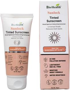 Bio Health Sunscreen - SPF 50+++ PA+++ Sunlock Tinted sunscreen