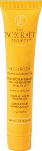 the facecraft project Sunscreen - SPF 50 PA+++ NOURISH Broad Spectrum|Lightweight Sunscreen | UVB & UVA Protection