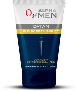 O3+ Sunscreen - SPF 50 PA+ Alpha Men D-tan Sunscreen Spf 50
