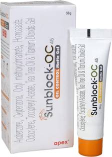 Apex Sunscreen - SPF 45 Sunblocl-OC OIL Control Sunscreen Matte Gel