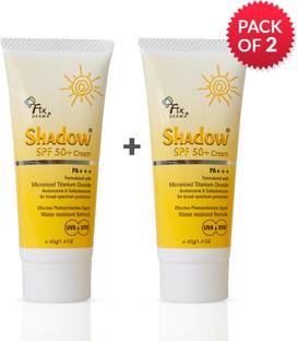 Fixderma Sunscreen - SPF 50+ PA+++ Shadow Sunscreen SPF 50+ Cream, Sunscreen for Dry Skin, Pack Of 2