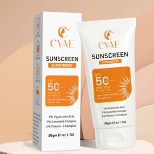 cyae Sunscreen - SPF 50 PA++++ SUNSCREEN SUPER BRIGHT