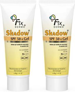 Fixderma Sunscreen - SPF 50+ PA+++ Shadow Sunscreen SPF 50+ PA+++ Gel, Light Weight For Oily & Acne Prone Skin