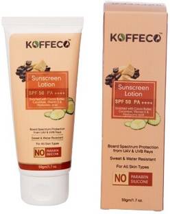 KOFFECO Sunscreen - SPF 50 PA++++ Sunscreen Body Lotion For UAV UVB Sun Protection |For All Skin Types