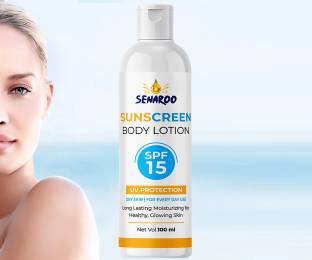 SENAROO Sunscreen - SPF 15 PA+ Skin Sunscreen Lotion SPF15 PA+ For Indian Skin 100ml\-
