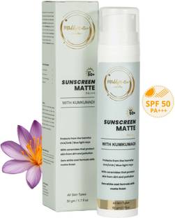 Muddy Water Cosmetics Sunscreen - SPF 50 PA+++ Matte Sunscreen SPF 50 PA+++ | UVA, UVB & Blue Light Protection | Non-Greasy