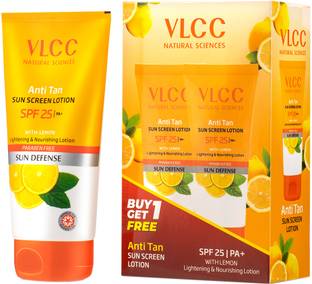 VLCC Sunscreen - SPF 50 PA+ Anti Tan Sun Screen Lotion - Buy One Get One
