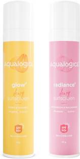 Aqualogica Sunscreen - SPF 50 PA+++ Ultimate Sunblock Duo, Reduces Sun Tan, Fights Pollution (2pc Sunscreen)