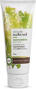ASSURE Sunscreen - SPF 50 PA+ Natural Sunscreen SPF-40+ is enriched with Marshmallow & Olive Extracts