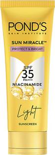 POND's Sunscreen - SPF 50 PA+++ Sunscreen SPF 35 PA+++ 50g + BB Light Makeup With Foundation Face Cream 9g