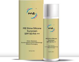 MOD ESTHETE ME Sunscreen - SPF 50 PA++++ SHINE Silicone Sunscreen Gel | SPF | Matte Finish | Avobenzone, Green Tea