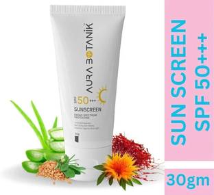 aura botanik Sunscreen - SPF 50 PA+++ UV DEFENSE PLANT BASE SUNSCREEN SPF 50 PA+++