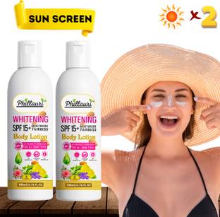 Phillauri Sunscreen - SPF 50 PA+++ Body Lotion for all skin type With UVA+UVB Protection