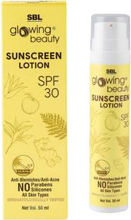SBL Sunscreen - SPF 50 Glowing Beauty Sunscreen Lotion (SPF 30) Pack Of 2 (100Ml)