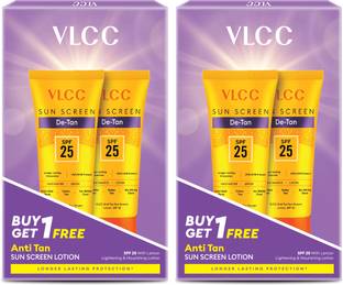 VLCC Sunscreen - SPF 50 PA+ Anti Tan Sun Screen Lotion - Buy One Get One (Pack of 2)