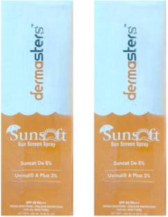 DOOMSDAY Sunscreen - SPF 40 PA+++ SUNSOFT SUNSCREEN SPRAY FOR HIGH PROTECTION SUN RAYS SKIN PACK OF 100ml x 2