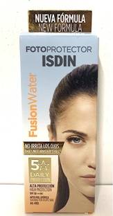isdiN Sunscreen - SPF 50 Fotoprotector Fusion Water Oil Control