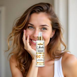 Utkrisht Sunscreen - SPF 60+ PA+++ Khadi SPF 60 Lotion for Even Skin Tone and UV Damage Repair